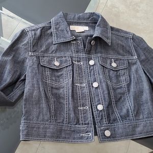 Michael Kors grey short jean jacket